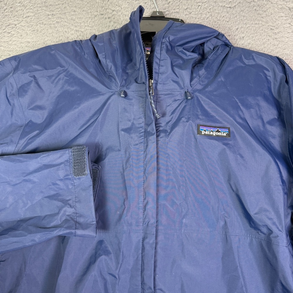 Patagonia Torrentshell 3L Rain Jacket Mens L Navy Blue Nylon Shell Full Zip